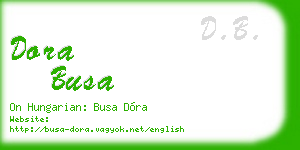 dora busa business card