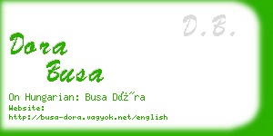 dora busa business card